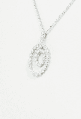 diamond pendant necklace white gold