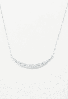 14k White Gold “Sidebar” Necklace
