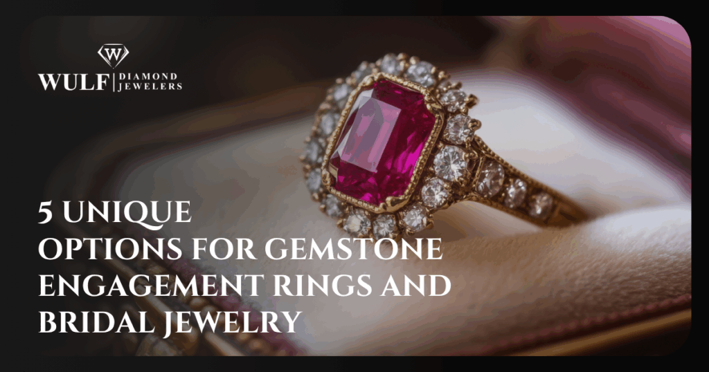5 Unique Options For Gemstone Engagement Rings And Bridal Jewelry