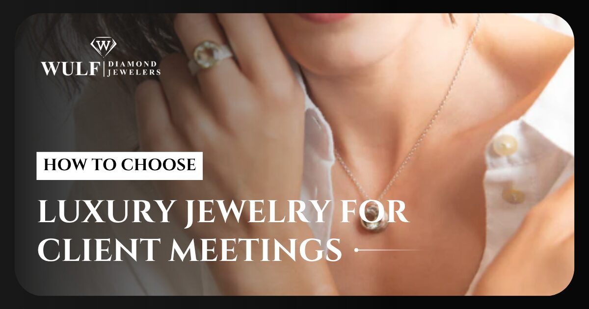 How To Choose Luxury Jewelry For Client Meetings